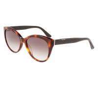 Calvin Klein Woman CK22520S 236 Sunglasses Acetate Havana Brown Cat Eye Normal Photochromatic