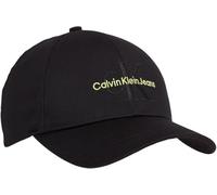 Calvin Klein Women Baseball Cap Monogram, Black (Black/Sharp Green), One Size
