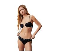 Calvin Klein Women Bikini Bottoms with Logo Band, Black (Pvh Black), M
