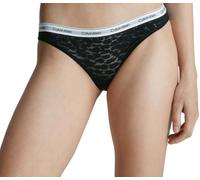 Calvin Klein Women Bikini Shape Briefs with Lace, Black (Black), L