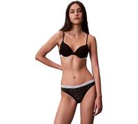 Calvin Klein Women Bikini Shape Briefs with Lace, Black (Black), M