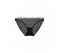 Calvin Klein Women Bikini Shape Briefs with Lace, Black (Black), XL