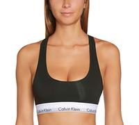 Calvin Klein - Women's Bralette - Modern Cotton - 53% Cotton 35% Modal 12% Elastane - Black - Cotton Modal Blend - Racerback Styling - Unlined