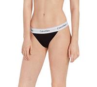 Calvin Klein Women High Leg Tanga Stretch, Black (Black), L