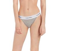 Calvin Klein Women High Leg Tanga Stretch, Grey (Grey Heather), S