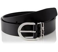 Calvin Klein Women Loop Belt 3.0 cm Leather, Black (Ck Black), 75