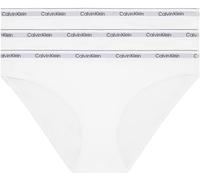 Calvin Klein Women’s 3 Pack Cotton Bikini Briefs with Stretch, White (White/White/White), 3XL