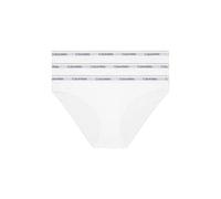 Calvin Klein Women’s 3 Pack Cotton Bikini Briefs with Stretch, White (White/White/White), XS