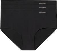 Calvin Klein Women’s 3 Pack Hipsters, Black (Black/Black/Black), XS
