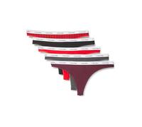 Calvin Klein Women’s 5 Pack Low Rise Cotton Thongs with Stretch