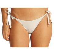 Calvin Klein Women’s Adjustable String Side Tie Bikini Bottoms, White (Chalk), XS