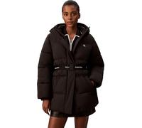Calvin Klein Women’s Belted Mid Weight Puffer Jacket, Black (Black), 2XS