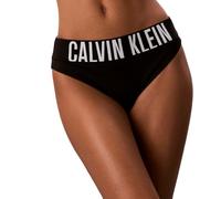 Calvin Klein Women’s Bikini Bottoms with Logo Waistband, Black (Black), XL