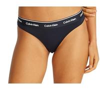 Calvin Klein Women’s Bikini Bottoms with Logo Waistband, Blue (Dark Sapphire), 2XL