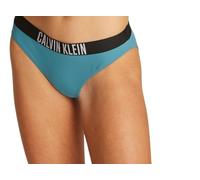 Calvin Klein Women’s Bikini Bottoms with Logo Waistband, Blue (Storm Blue), L