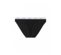 Calvin Klein Women’s Bikini Briefs with Logo Waistband, Black (Black), XS