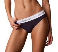 Calvin Klein Women’s Bikini Briefs with Logo Waistband, Black (Speakeasy), M