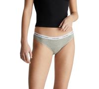 Calvin Klein Womens Grey Heather Modern Branded-waistband Stretch-cotton Briefs S