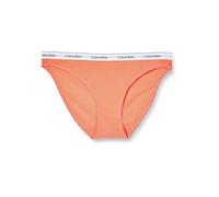 Calvin Klein Women’s Bikini Briefs with Logo Waistband, Orange (Coral Pop), XXL