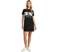 Calvin Klein Women’s Blocking Short T-Shirt Dress, Black (Ck Black), XS