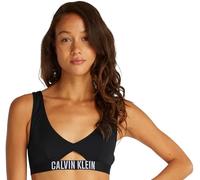 Calvin Klein Women’s Bralette Bikini Top with Cut Out, Black (Pvh Black), XL