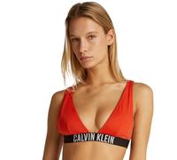 Calvin Klein Women’s Bralette Bikini Top with Removable Padding, Red (Flaming Chili), L