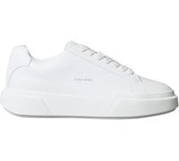 Calvin Klein Women’s Chunky Lace-up Leather Cupsole Trainers, White (Triple Bright White), 5
