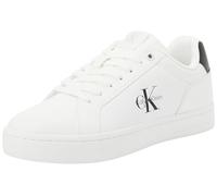 Calvin Klein Women’s Classic Mono Logo Cupsole Trainers, White (Bright White/Black), 7