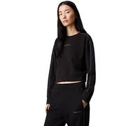 Calvin Klein Women’s Crew Neck Cotton Sweatshirt, Black (Black), L
