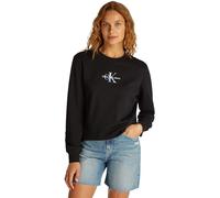 Calvin Klein Women’s Crew Neck Gradient Monologo Regular Fit Tank Top, Black (Ck Black), S