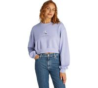 Calvin Klein Women’s Crew Neck Shadow Graphic Cropped Sweatshirt, Purple (Persian Violet), M