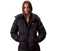 Calvin Klein Women’s Essential Mid Weight Long Puffer Jacket with Hood, Blue (Inkwell), M