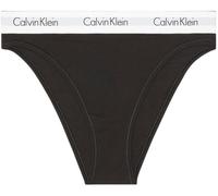 Calvin Klein Women’s High Leg Briefs with Logo Waistband, Black (Black), XL