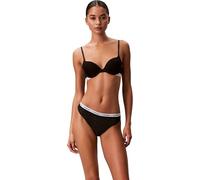 Calvin Klein Women’s High Leg Lace Thong, Black (Black), XL
