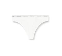 Calvin Klein Women’s High Leg Lace Thong, White (White), XL