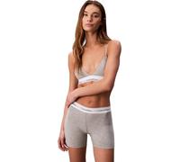 Calvin Klein Women’s Hipster Boyshorts with Logo Waistband, Grey (Grey Heather), S