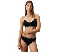Calvin Klein Women’s Lightly Lined Moulded Triangle Bralette, Black (Black), XL