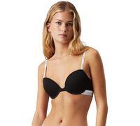 Calvin Klein Women’s Lightly Lined Stretch Demi Cup Bra, Black (Black), 34B