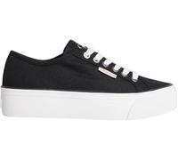 Calvin Klein Women’s Logo Tag Platform Vulcanised Trainers, Black (Ck Black), 6