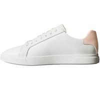 Calvin Klein Women’s Low Pro Leather Cupsole Trainers, White (Lily White/Tuscany), 8