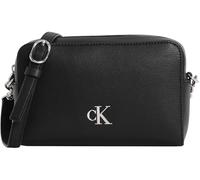 Calvin Klein Women’s Minimal Monogram Camera Bag with Logo, Black (Black), One Size