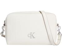 Calvin Klein Women’s Minimal Monogram Camera Bag with Logo, Multicolor (Silver Birch), One Size