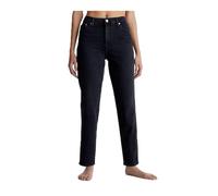 Calvin Klein Women’s Mom Fit Jeans, Black (Denim Black), 36W/32L