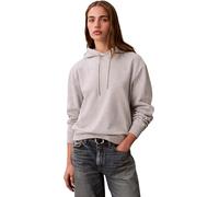 Calvin Klein Women's LS FRENCH TERRY PO HOODIE LV047C224G Sweatshirts, GREY (History Heather), L