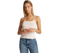 Calvin Klein CK Jeans Women's MONOLOGO Strappy Tank TOP J20J223105, Pink (Silver Peony), L