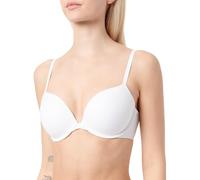 Calvin Klein Women’s Plunge Push Up Bra, White (White), 34C