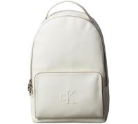 Calvin Klein Women’s Sculpted Impression Slim Backpack with Laptop Compartment, White (Lily White), One Size