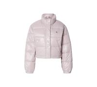 Calvin Klein Women’s Shine Cropped Puffer Jacket, Grey (Gull Gray), 2XS