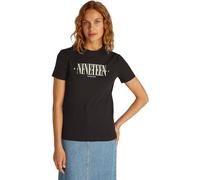 Calvin Klein Women’s Short Sleeve Graphic Regular Fit T-Shirt, Black (Ck Black), M