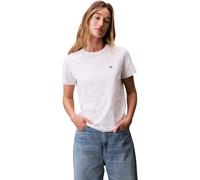 Calvin Klein Women’s Short Sleeve Round Neck Archive Jersey T-Shirt, White (Brilliant White), XL